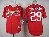 St. Louis Cardinals #29 Coleman Red New Cool Base Jerseys,baseball caps,new era cap wholesale,wholesale hats