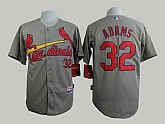 St. Louis Cardinals #32 Matt Adanms Gray Cool Base Jerseys,baseball caps,new era cap wholesale,wholesale hats