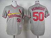 St. Louis Cardinals #50 Adam Wainwright Gray 1978 Throwback Pullover Jerseys,baseball caps,new era cap wholesale,wholesale hats