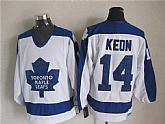 Toronto Maple Leafs #14 Dave Keon White-Blue CCM Throwback Jerseys,baseball caps,new era cap wholesale,wholesale hats