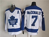 Toronto Maple Leafs #7 Lanny McDonald White-Blue CCM Throwback Jerseys,baseball caps,new era cap wholesale,wholesale hats