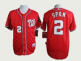 Washington Nationals #2 Denard Span Red Cool Base Jerseys,baseball caps,new era cap wholesale,wholesale hats