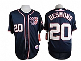 Washington Nationals #20 Lan Desmond Dark Blue Cool Base Jerseys,baseball caps,new era cap wholesale,wholesale hats