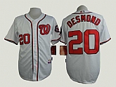 Washington Nationals #20 Lan Desmond White Cool Base Jerseys,baseball caps,new era cap wholesale,wholesale hats