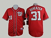Washington Nationals #31 #31 Max Scherzer Red Cool Base Jerseys,baseball caps,new era cap wholesale,wholesale hats