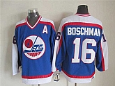 Winnipeg Jets #16 Boschman Blue-White CCM Throwback Jerseys,baseball caps,new era cap wholesale,wholesale hats