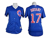 Womens Chicago Cubs #17 Bryant Blue Cool Base Jerseys,baseball caps,new era cap wholesale,wholesale hats