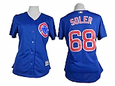 Womens Chicago Cubs #68 Jorge Soler Blue Cool Base Jerseys,baseball caps,new era cap wholesale,wholesale hats