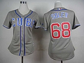 Womens Chicago Cubs #68 Jorge Soler Gray Cool Base Jerseys,baseball caps,new era cap wholesale,wholesale hats