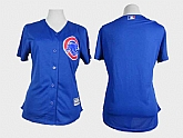 Womens Chicago Cubs Blank Blue MLB Cool Base Cool Base Jerseys,baseball caps,new era cap wholesale,wholesale hats