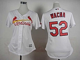 Womens St. Louis Cardinals #52 Michael Wacha White Cool Base Jerseys,baseball caps,new era cap wholesale,wholesale hats