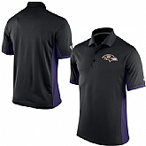 Baltimore Ravens Team Logo Black Polo Shirt,baseball caps,new era cap wholesale,wholesale hats