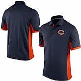 Chicago Bears Team Logo Dark Blue Polo Shirt,baseball caps,new era cap wholesale,wholesale hats