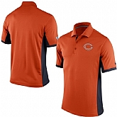 Chicago Bears Team Logo Orange Polo Shirt,baseball caps,new era cap wholesale,wholesale hats