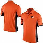 Cincinnati Bengals Team Logo Orange Polo Shirt,baseball caps,new era cap wholesale,wholesale hats