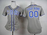 Customized Chicago Cubs MLB Jerseys-Women's Stitched 2015 Gray Cool Base Baseball Jersey,baseball caps,new era cap wholesale,wholesale hats