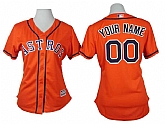 Customized Houston Astros MLB Jerseys-Women's Stitched 2015 Orange Cool Base Baseball Jersey,baseball caps,new era cap wholesale,wholesale hats