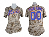 Customized New York Mets MLB Jerseys-Women's Stitched 2015 Camo Cool Base Baseball Jersey,baseball caps,new era cap wholesale,wholesale hats
