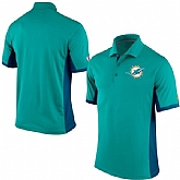 Miami Dolphins Team Logo Green Polo Shirt