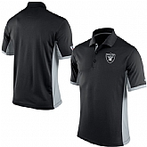Oakland Raiders Team Logo Black Polo Shirt,baseball caps,new era cap wholesale,wholesale hats