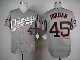Chicago White Sox #45 Michael Jordan 2015 Gray Cool Base Jerseys,baseball caps,new era cap wholesale,wholesale hats