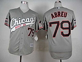 Chicago White Sox #79 Jose Abreu 2015 Gray Cool Base Jerseys,baseball caps,new era cap wholesale,wholesale hats