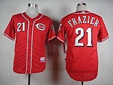 Cincinnati Reds #21 Todd Frazier Red Cool Base Jerseys,baseball caps,new era cap wholesale,wholesale hats