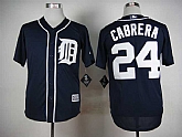 Detroit Tigers #24 Miguel Cabrera 2015 Drak Blue Cool Base Jerseys,baseball caps,new era cap wholesale,wholesale hats