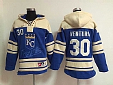 Kansas City Royals #30 Yordano Ventura Blue Hoodie,baseball caps,new era cap wholesale,wholesale hats