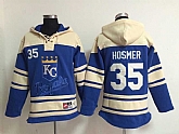 Kansas City Royals #35 Eric Hosmer Blue Hoodie,baseball caps,new era cap wholesale,wholesale hats