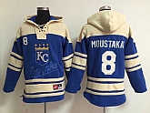 Kansas City Royals #8 Mike Moustakas Blue Hoodie,baseball caps,new era cap wholesale,wholesale hats