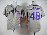New York Mets #48 Jacob Degrom 2015 Gray Cool Base Jerseys,baseball caps,new era cap wholesale,wholesale hats