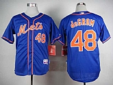 New York Mets #48 Jacob Degrom Blue With Orange Cool Base Jerseys,baseball caps,new era cap wholesale,wholesale hats