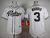 San Diego Padres #3 Derek Norris White Cool Base Jerseys,baseball caps,new era cap wholesale,wholesale hats