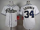 San Diego Padres #34 Cashner White Cool Base Jerseys,baseball caps,new era cap wholesale,wholesale hats