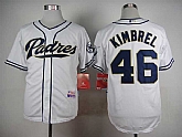 San Diego Padres #46 Kimbrel White Cool Base Jerseys,baseball caps,new era cap wholesale,wholesale hats