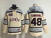 San Francisco Giants #48 Pablo Sandoval Cream Hoodie,baseball caps,new era cap wholesale,wholesale hats