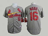 St. Louis Cardinals #16 Kolten Wong Gray Cool Base Jerseys,baseball caps,new era cap wholesale,wholesale hats