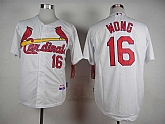 St. Louis Cardinals #16 Kolten Wong White Cool Base Jerseys,baseball caps,new era cap wholesale,wholesale hats