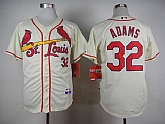 St. Louis Cardinals #32 Matt Adanms Cream Cool Base Jerseys,baseball caps,new era cap wholesale,wholesale hats