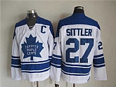 Toronto Maple Leafs #27 Darryl Sittler White CCM Throwback Jerseys,baseball caps,new era cap wholesale,wholesale hats