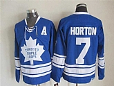 Toronto Maple Leafs #7 Tim Horton Blue CCM Throwback Jerseys,baseball caps,new era cap wholesale,wholesale hats