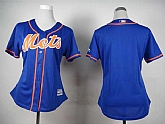 Womens New York Mets Blank 2015 Blue Cool Base Jerseys,baseball caps,new era cap wholesale,wholesale hats