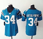 Womens Nike Carolina Panthers #34 Artis-payne Blue Game Jerseys,baseball caps,new era cap wholesale,wholesale hats