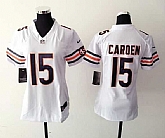 Womens Nike Chicago Bears #15 Carden White Game Jerseys,baseball caps,new era cap wholesale,wholesale hats