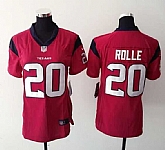 Womens Nike Houston Texans #20 Rolle Red Game Jerseys,baseball caps,new era cap wholesale,wholesale hats