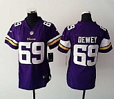 Womens Nike Minnesota Vikings #69 Dewey Purple Game Jerseys,baseball caps,new era cap wholesale,wholesale hats