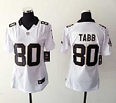 Womens Nike New Orleans Saints #80 Tabb White Game Jerseys,baseball caps,new era cap wholesale,wholesale hats