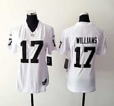 Womens Nike Oakland Raiders #17 Milton Williams White Game Jerseys,baseball caps,new era cap wholesale,wholesale hats
