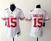 Womens Nike San Francisco 49ers #15 DeAndre Smelter White Game Jerseys,baseball caps,new era cap wholesale,wholesale hats